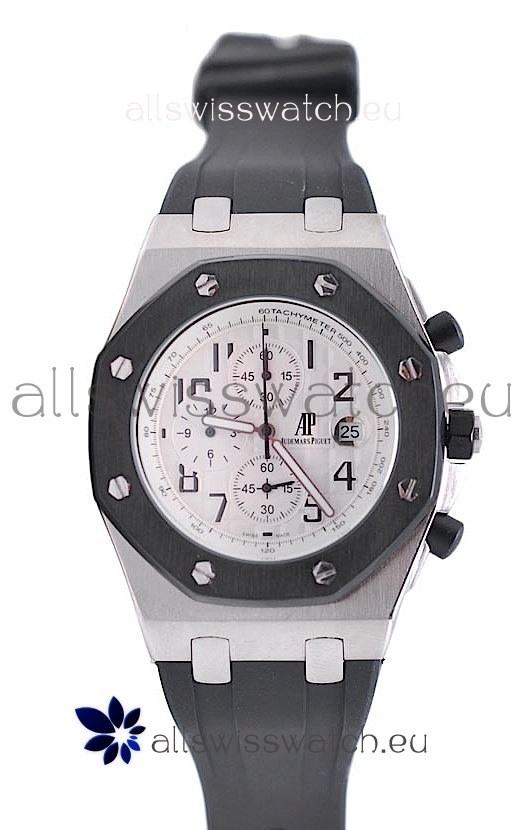 IMG_9081 Audemars Piguet Royal Oak Offshore Limited Edition Chronograph in Black Bezel Replica 7