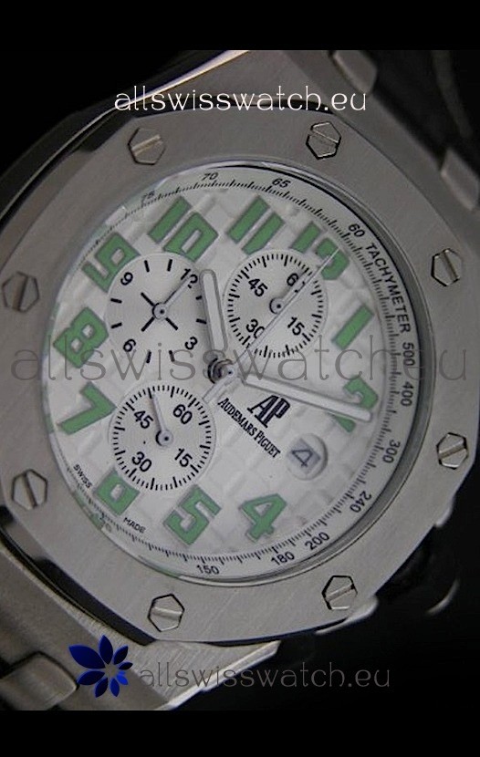 IMG_9081 Audemars Piguet Royal Oak in White Dial Replica 7
