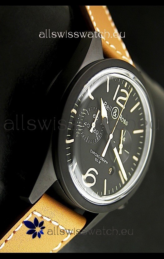 IMG_9081 Bell and Ross BR126 Vintage Quartz in PVD Casing Replica 7