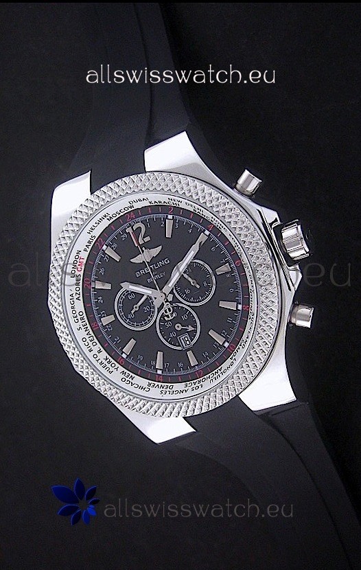 IMG_9081 Breitling Bentley Chronograph in Black Dial Replica 7