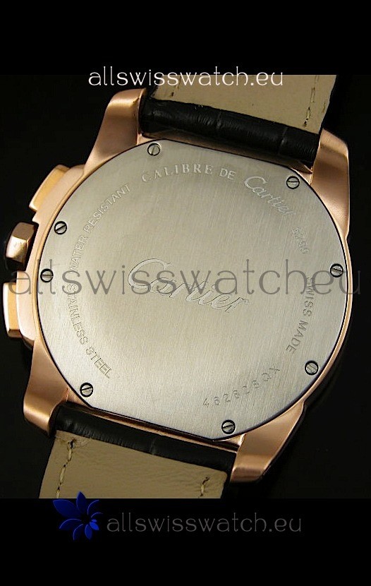 IMG_9081 Calibre De Cartier Chronograph in Pink Gold Replica 7