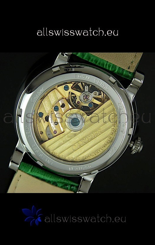 IMG_9081 Cartier Ronde de Tourbillon in Green Strap Replica 7