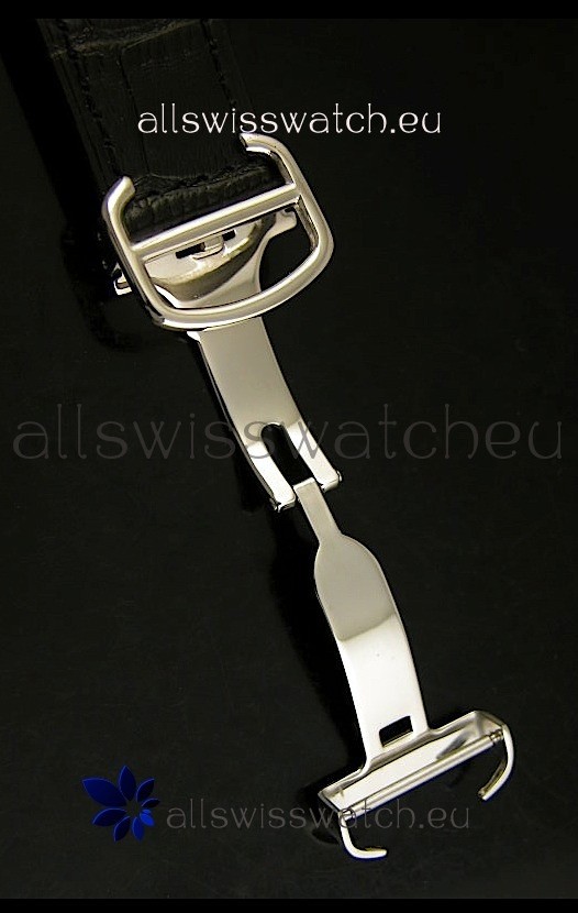 Calibre De Cartier Chronograph in Steel Replica 7
