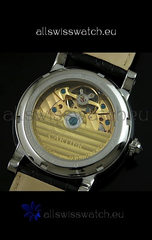 IMG_9081 Cartier Ronde de Tourbillon Diamond in Black Dial Replica 7