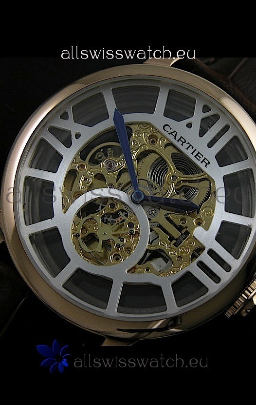 IMG_9081 Cartier Ronde de in Skelton Gold Dial Replica 7
