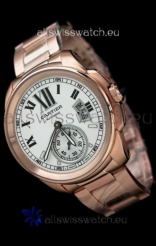 IMG_9081 Calibre De Cartier Automatic in Rose Gold Replica 7