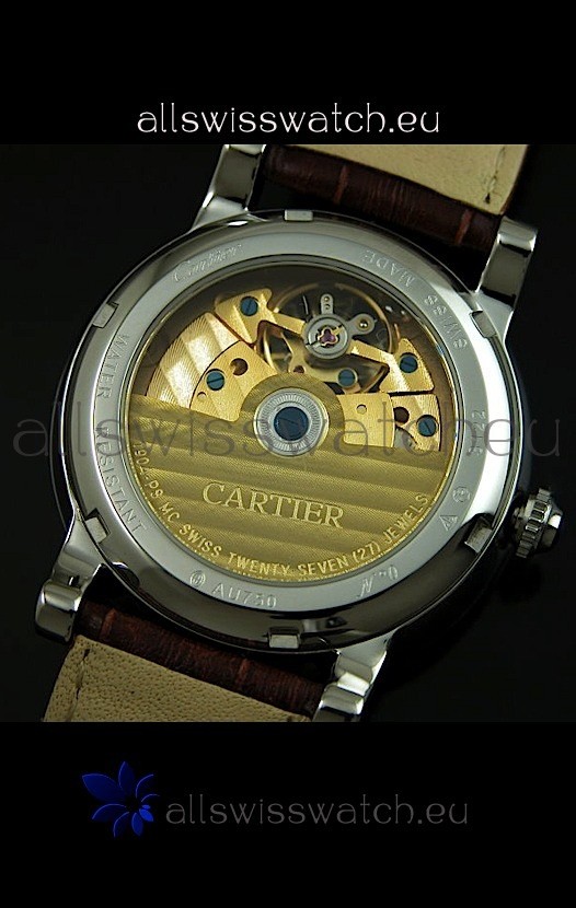 IMG_9081 Cartier Ronde de Tourbillon in Brown Strap Replica 7