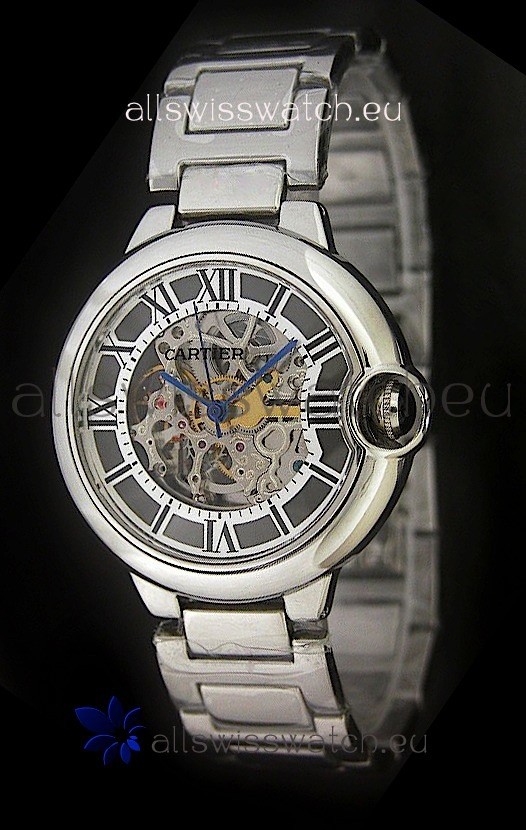 IMG_9081 Cartier Ballon de in Black layerd Dial Replica 7