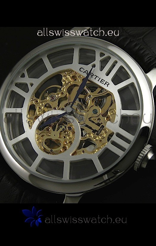 IMG_9081 Cartier Ronde de in Skelton Gold Dial Replica 7