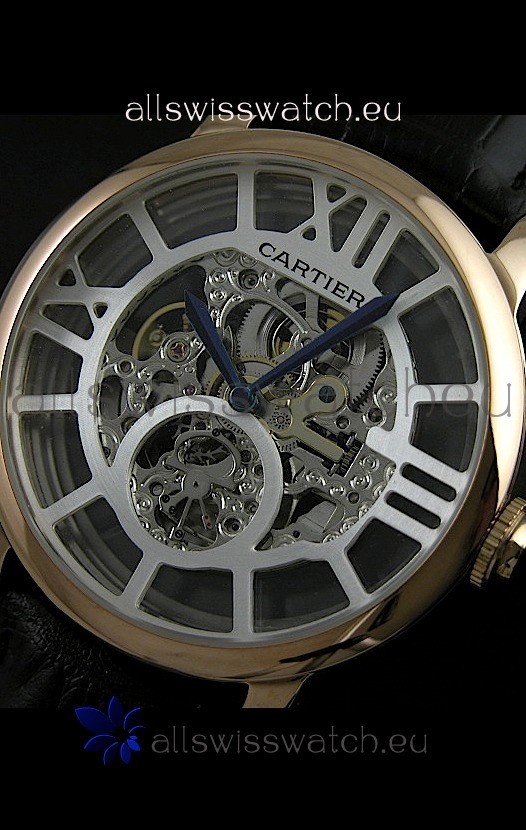 IMG_9081 Cartier Ronde de in Skeleton Silver Dial Replica 7