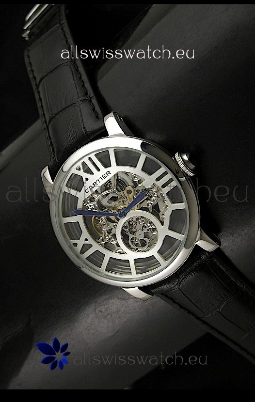 IMG_9081 Cartier Ronde de in Skelton White Dial Replica 7