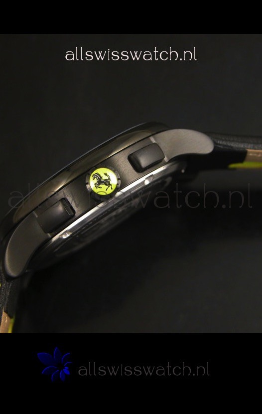 IMG_9081 Scuderia Ferrari Heritage Chronograph in Black Steel Replica 7