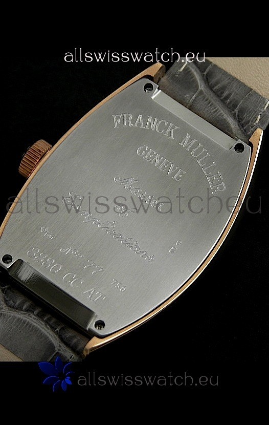 IMG_9081 Franck Muller Geneve Casablanca Rose Gold in Grey Dial Replica 7