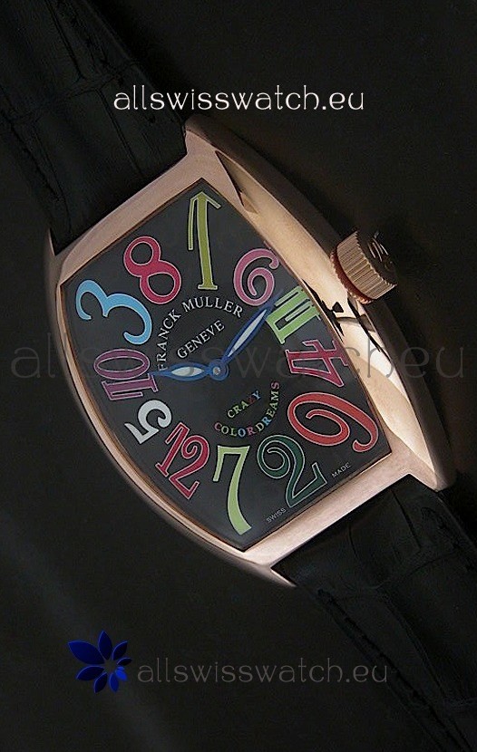 Franck Muller Crazy Color Dreams in Black Dial Replica 7