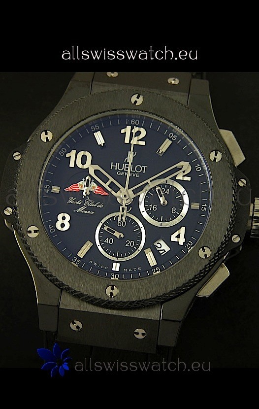 IMG_9081 Hublot Big Bang Yacht Club De Monaco Edition Black Ceramic Case Replica 7