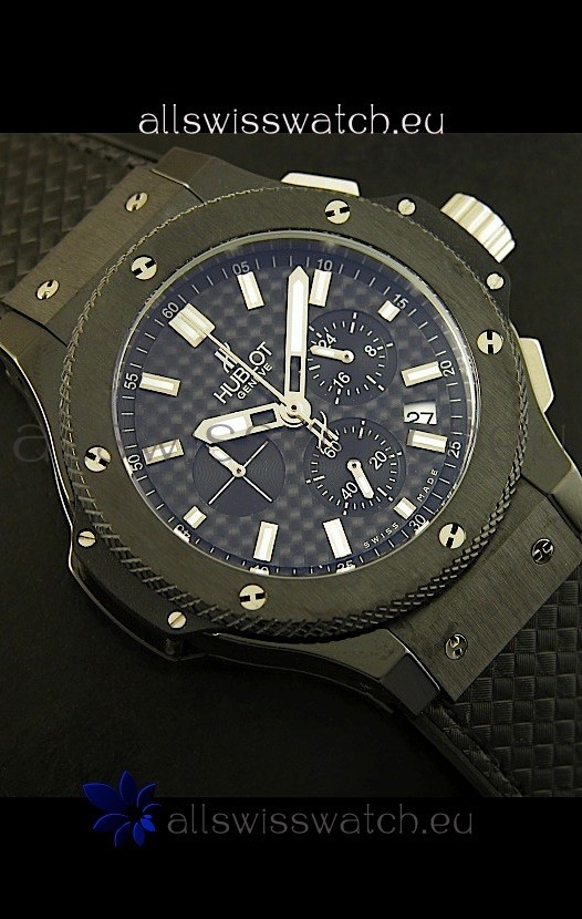 IMG_9081 Hublot Big Bang Black Ceramic Case in Quartz Movement Replica 7