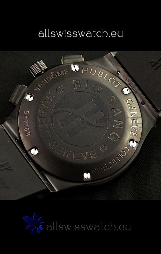 Hublot Big Bang Classic Fusion Chrono with Yellow Markers Ceramic Case Replica 7