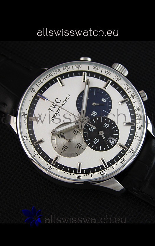 IMG_9081 IWC Schaffhausen Quartz Movement in White Dial Replica 7