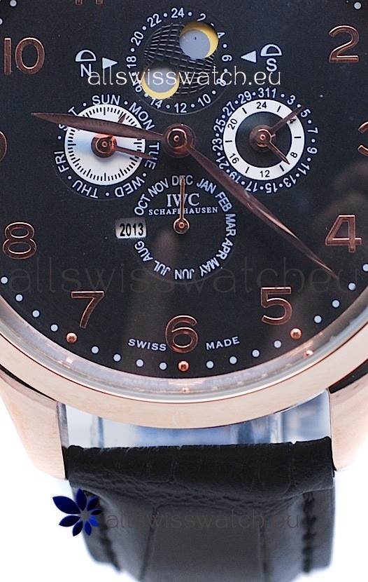 IMG_9081 IWC Da Vinci Perpetual Calendar Chronograph Gold Replica 7