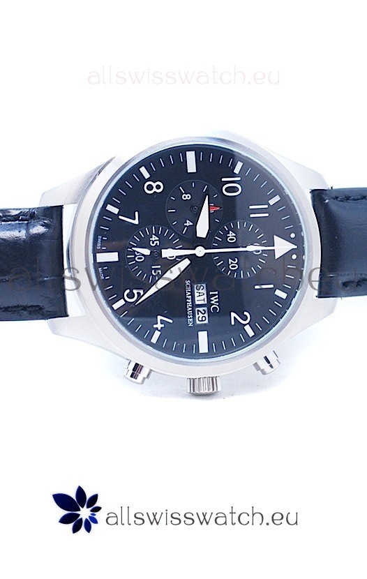 IMG_9081 IWC Portofino Chronograph Schaffhausen Black Replica 7