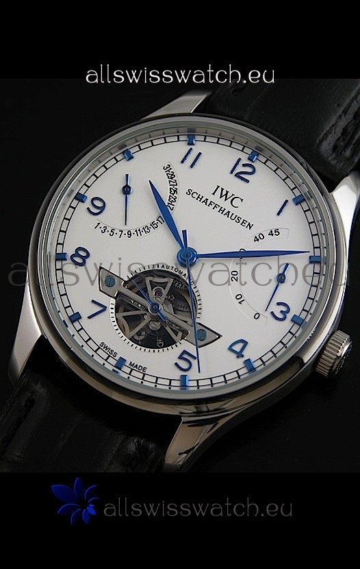 IMG_9081 IWC Portuguese FA Jones in White Dial with Tourbillon Replica 7