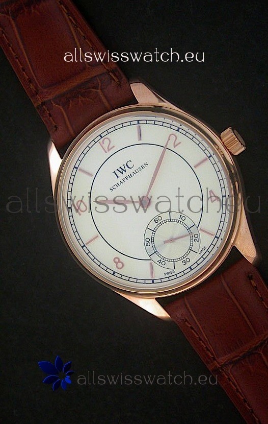 IMG_9081 IWC Portuguese FA Jones in Rose Gold Casing Replica 7