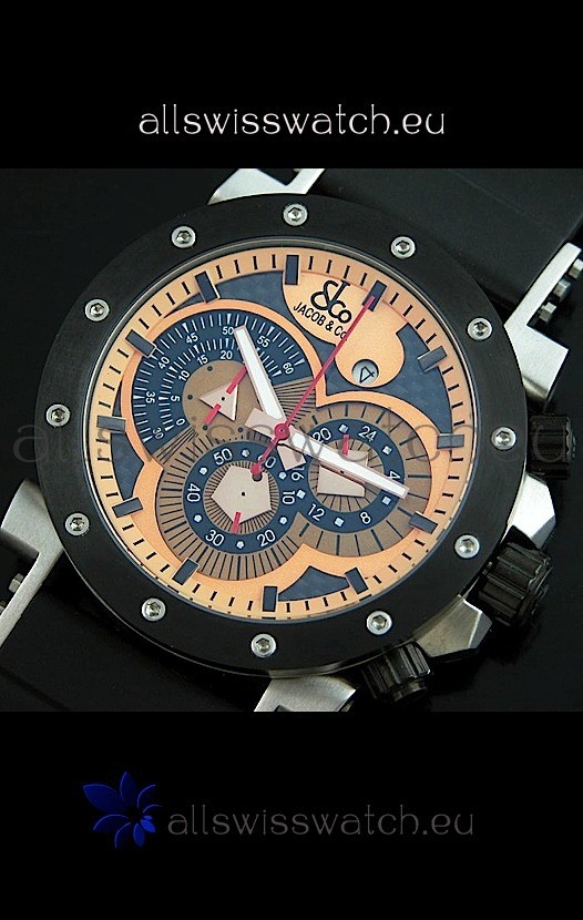 IMG_9081 Jacob and Co. Manhattan Epic 2 in Orange Dial Replica 7