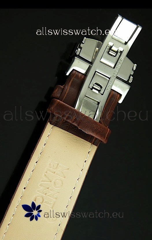 IMG_9081 Mont Blanc Flying Tourbillon with Gold Bezel Replica 7