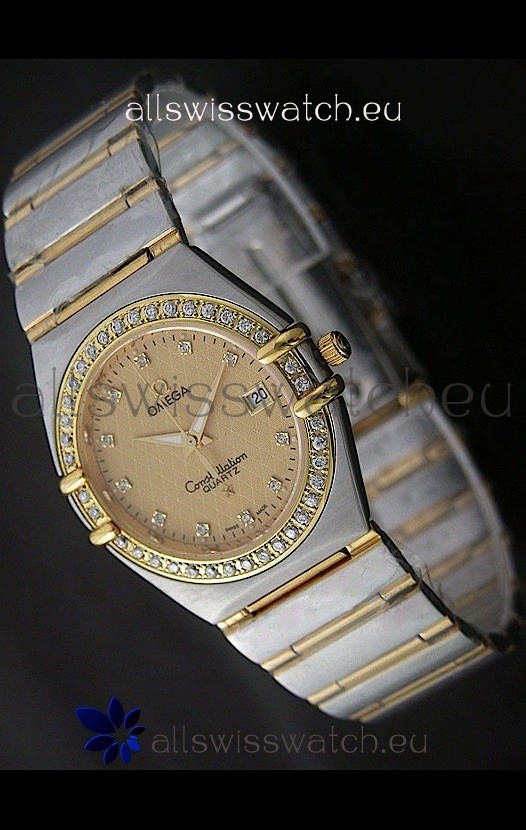 IMG_9081 Omega Constellation Quartz in Yellow Gold Dial Replica 7