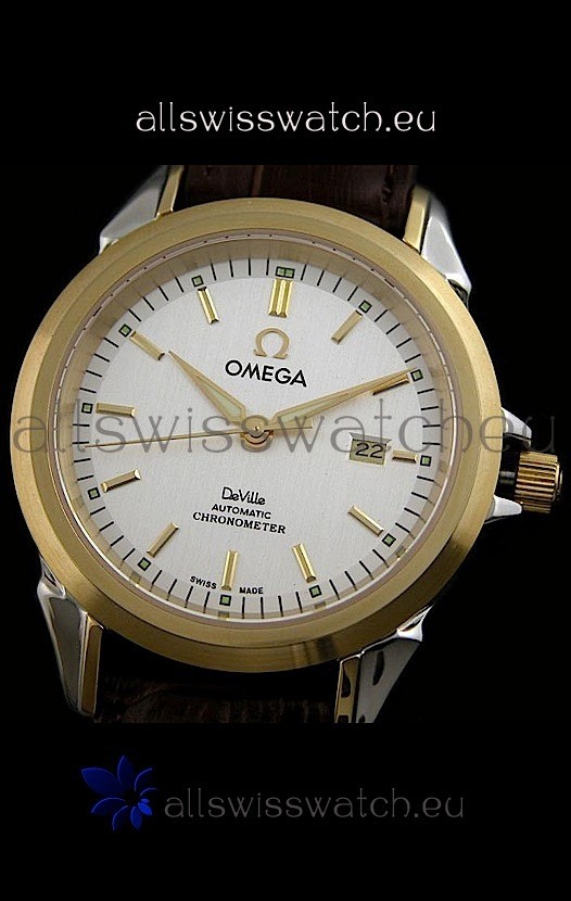 IMG_9081 Omega De Ville Co Axial in Yellow Gold Casing Replica 7