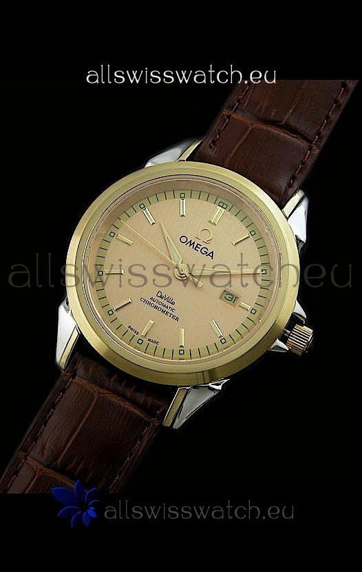 IMG_9081 Omega Co-Axial Escapement Mechanical Golden Replica 7