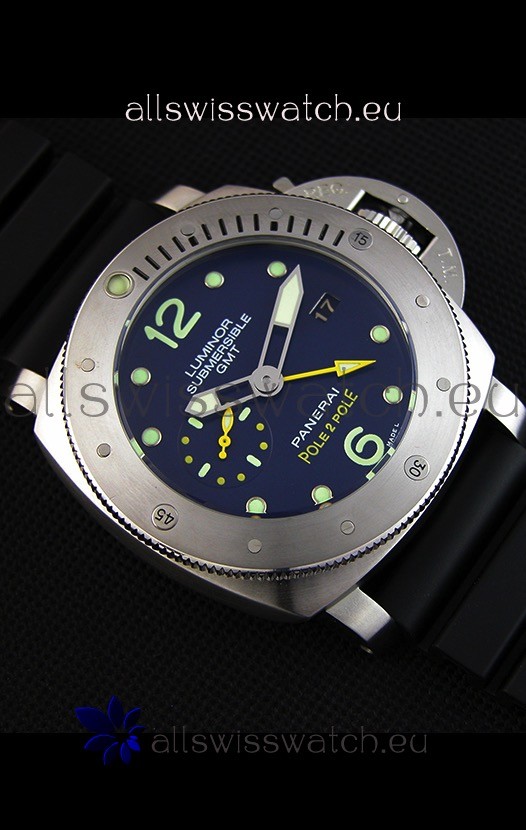 IMG_9081 Panerai Luminor Submersible PAM00719 1950 3 Days GMT Pole2Pole Replica 7