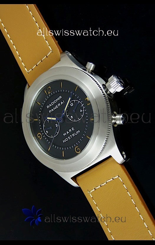 IMG_9081 Radiomir Panerai Mare Nostrum Automatic in Black Dial Replica 7
