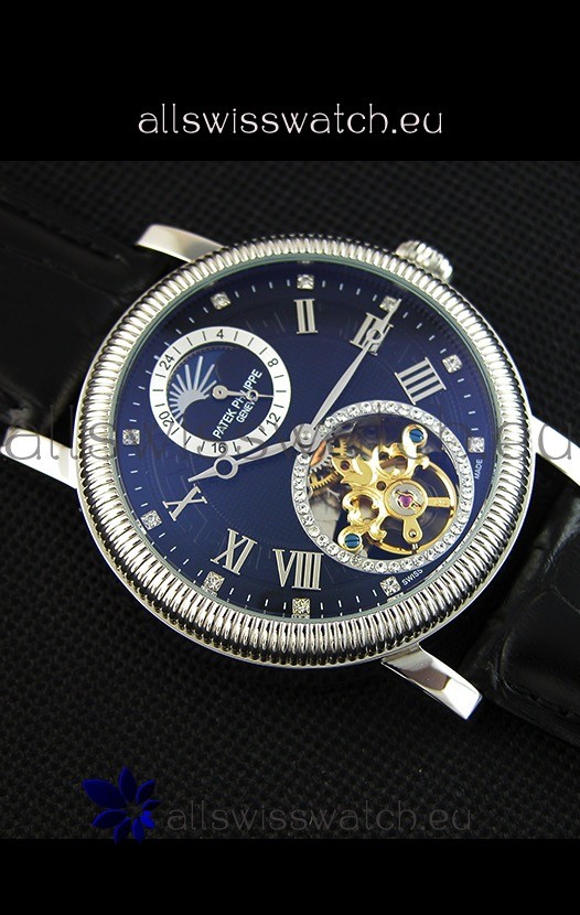 IMG_9081 Patek Philippe MoonPhase Tourbillon Black Dial Replica 7