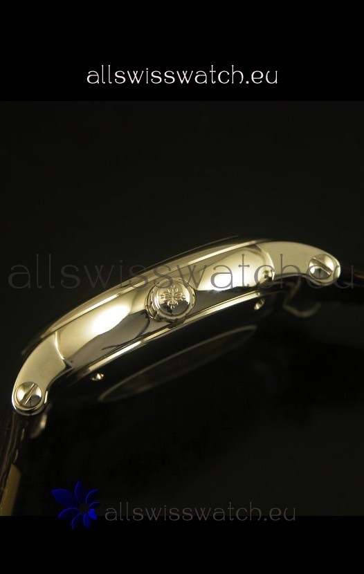 IMG_9081 Patek Philippe Calatrava Stainless Steel Diamonds Hour Markers Replica 7