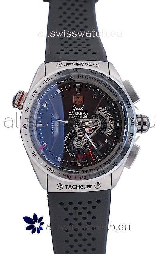 IMG_9081 Tag Heuer Grand Carrera Calibre 36 Automatic in Rubber Strap Replica 7