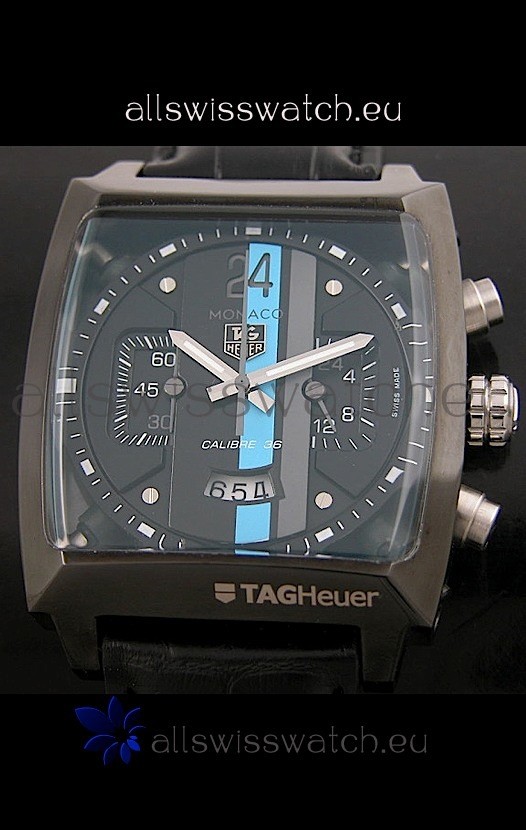 IMG_9081 Tag Heuer Monaco Calibre 36 Black PVD Replica 7