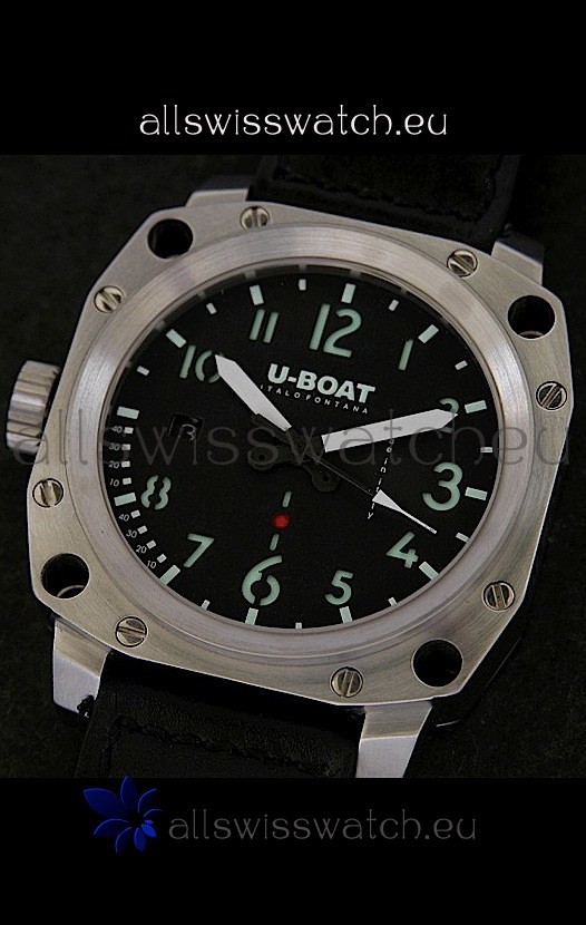 IMG_9081 U-Boat Thousands of Feet Steel in Black Dial Replica 7