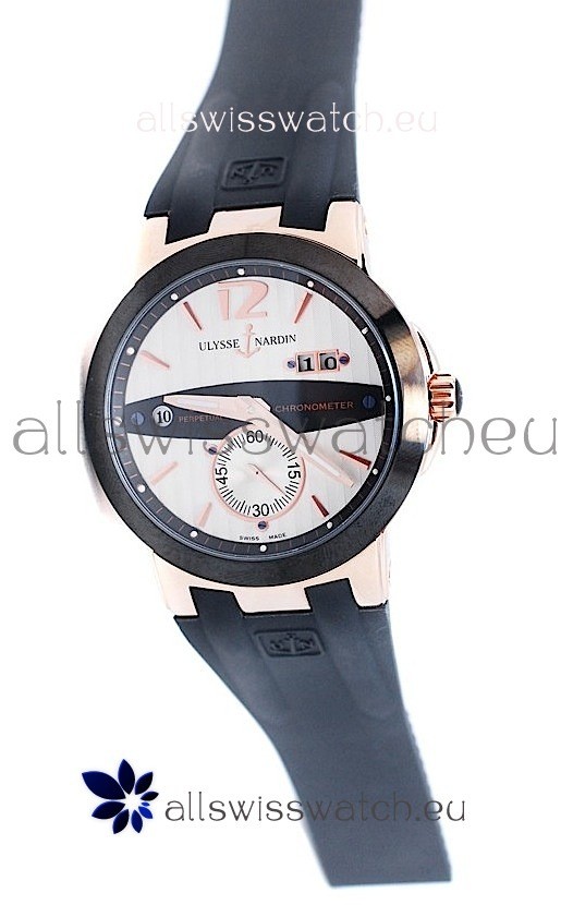 IMG_9081 Ulysse Nardin Executive Dual Time Rose Gold Replica 7