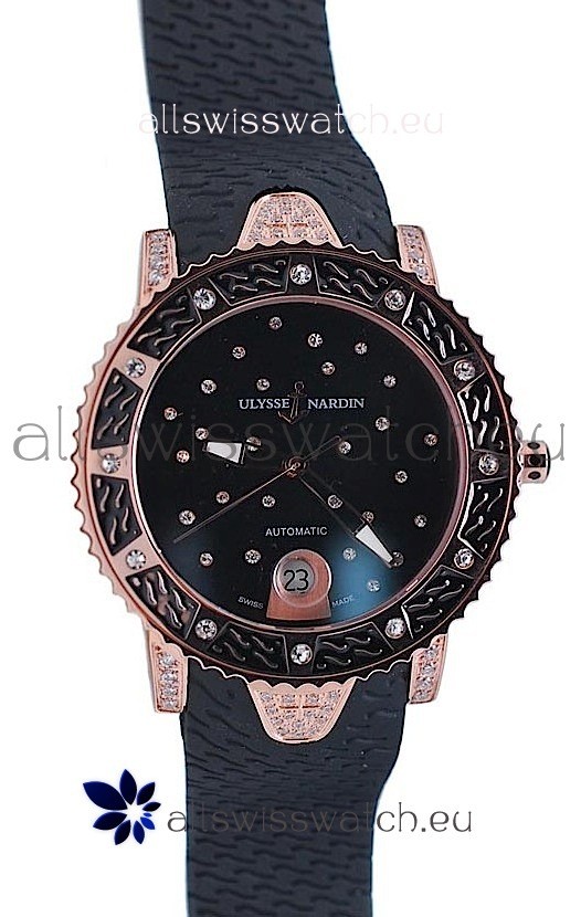 IMG_9081 Ulysse Nardin Diver Starry Night Pink Gold Replica 7
