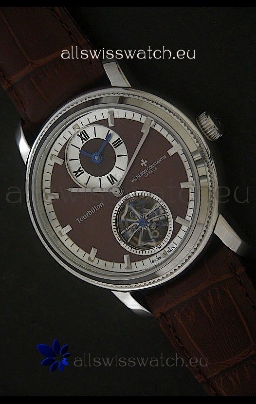 IMG_9081 Vacheron Constantin Malte Tourbillon in Brown Dial Replica 7