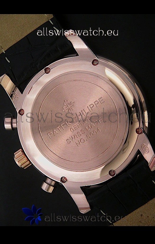IMG_9081 Patek Philippe Perpetual Calender Steel in Rose Gold Casing Replica 7