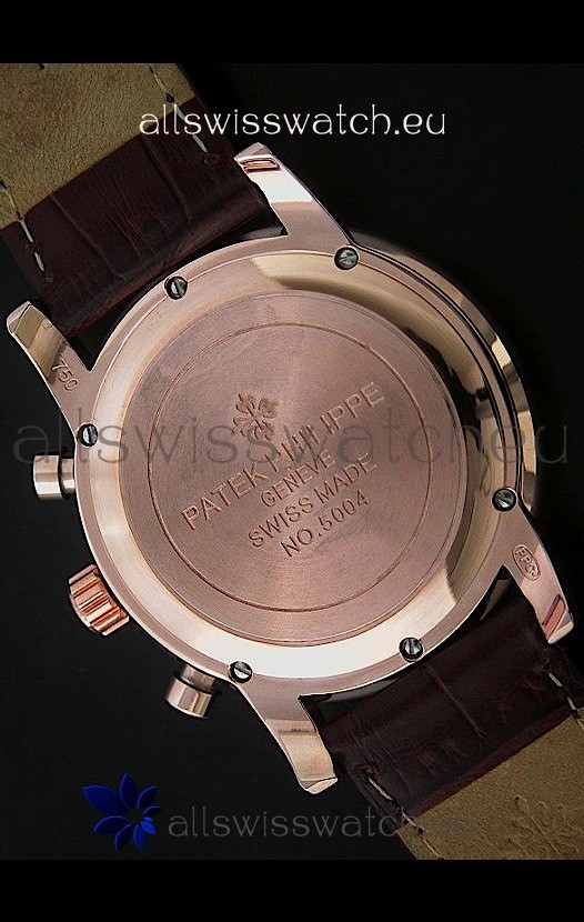 IMG_9081 Patek Philippe Perpetual Calender Steel in Brown Dial Replica 7