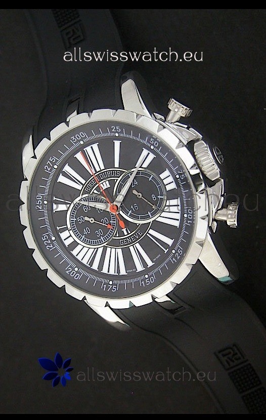 Roger Dubius Excalibur Chronoexcel in Black Dial Replica 7