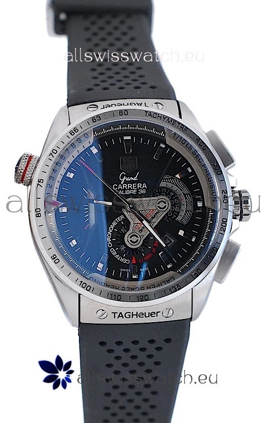 Tag Heuer Grand Carrera Calibre 36 Automatic in Black Dial Replica 7
