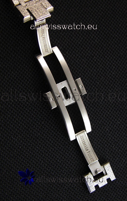 Audemars Piguet Royal Oak Frosted White Gold QUARTZ Black Dial 33MM - 1:1 Mirror Replica 8