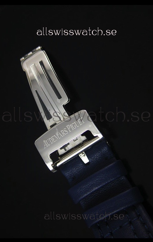 IMG_9081 Audemars Piguet Royal Oak Offshore Juan Pablo Montoya 3120 Movement Blue Dial - 1:1 Mirror Replica 8