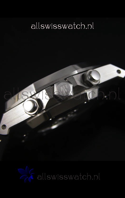 IMG_9081 Audemars Piguet Royal Oak Chronograph in Stainless Steel Case White Dial Replica 8