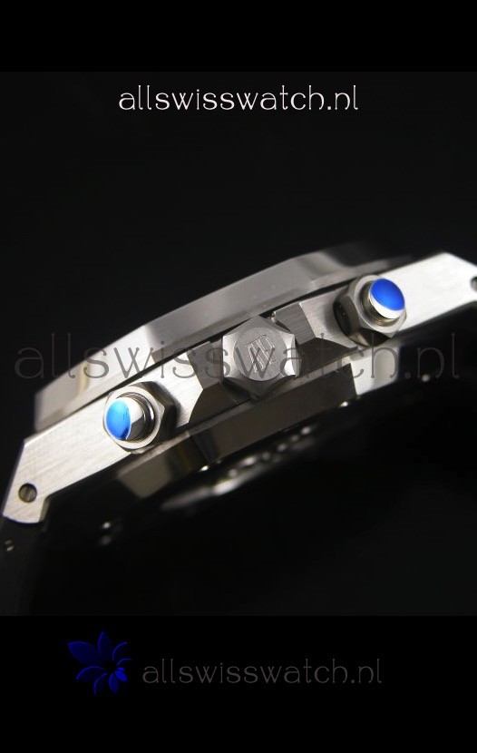IMG_9081 Audemars Piguet Royal Oak Chronograph in Stainless Steel Case Black Dial Replica 8
