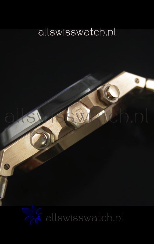 IMG_9081 Audemars Piguet Royal Oak Rose Gold in Blue Ceramic Dial - 1:1 Mirror Replica 8